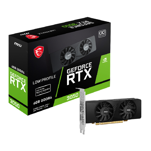 MSI RTX 3050  6GB DDR6 2X HDMI/DP LP