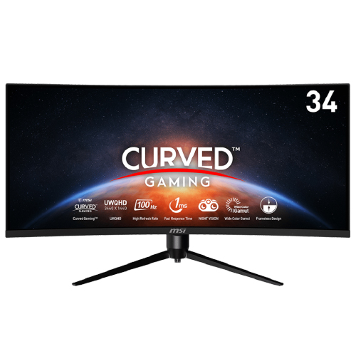 MSI 34" Curved 3440 x 1440 HDMI/DP UWQHD